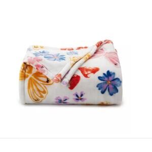 The Big One Butterflies & Flowers Oversized Plush Throw